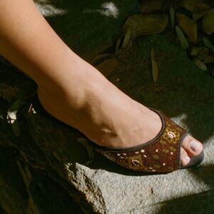 Dôen Beaded Mosaic Callie Mule, size 40